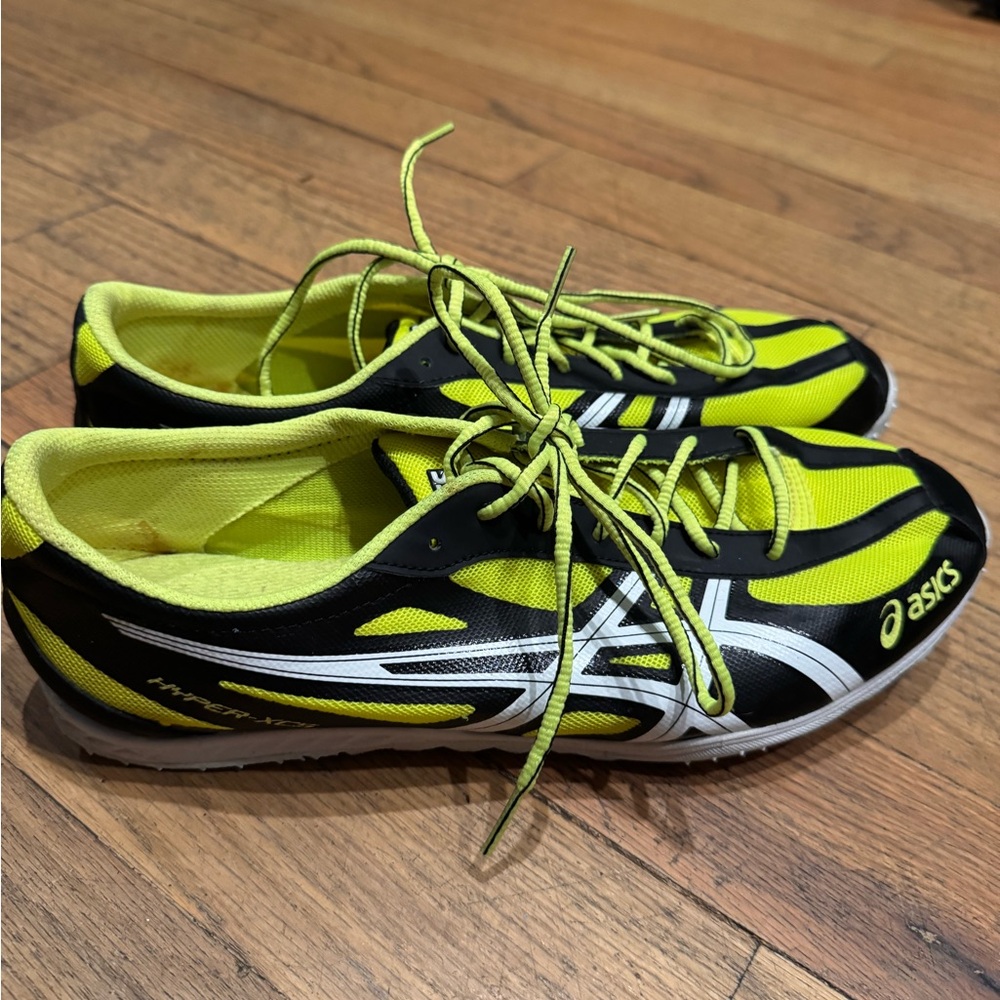 Asics Yellow and Black Athletic Shoes